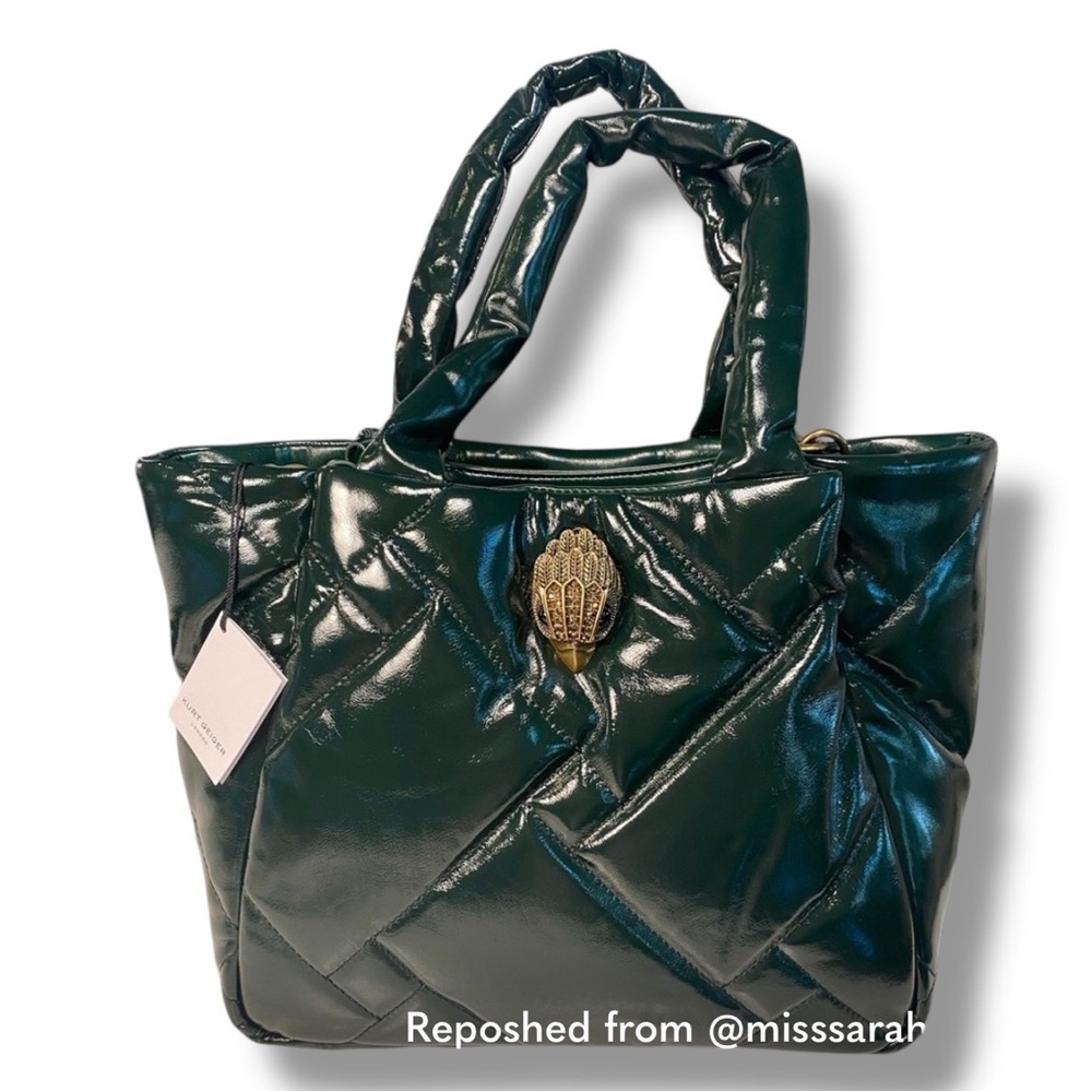 Kurt Geiger London MED Kensington Puff Shopper Bag PATENT LEATHER NWT SOLD OUT